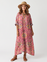 Paloma | Bohemian Print Relaxed Midi Dress