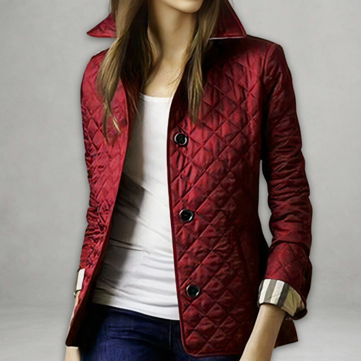 Adelia | Diamond-Quilted Jacket