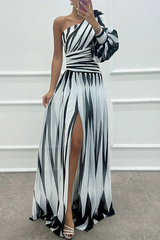 Amelie | Flowing One-Shoulder Maxi Dress