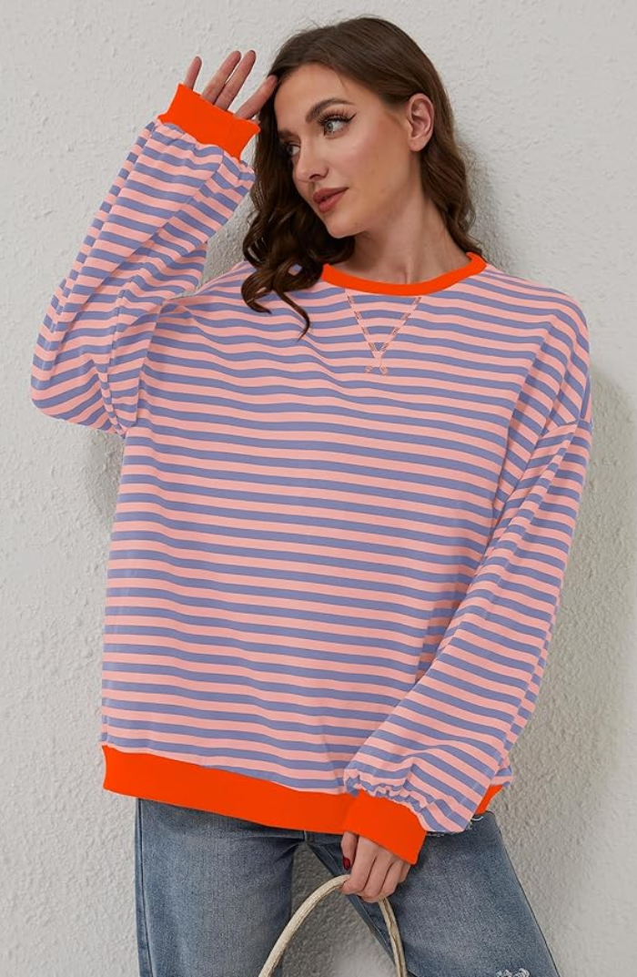 Mira | Relaxed Striped Sweatshirt