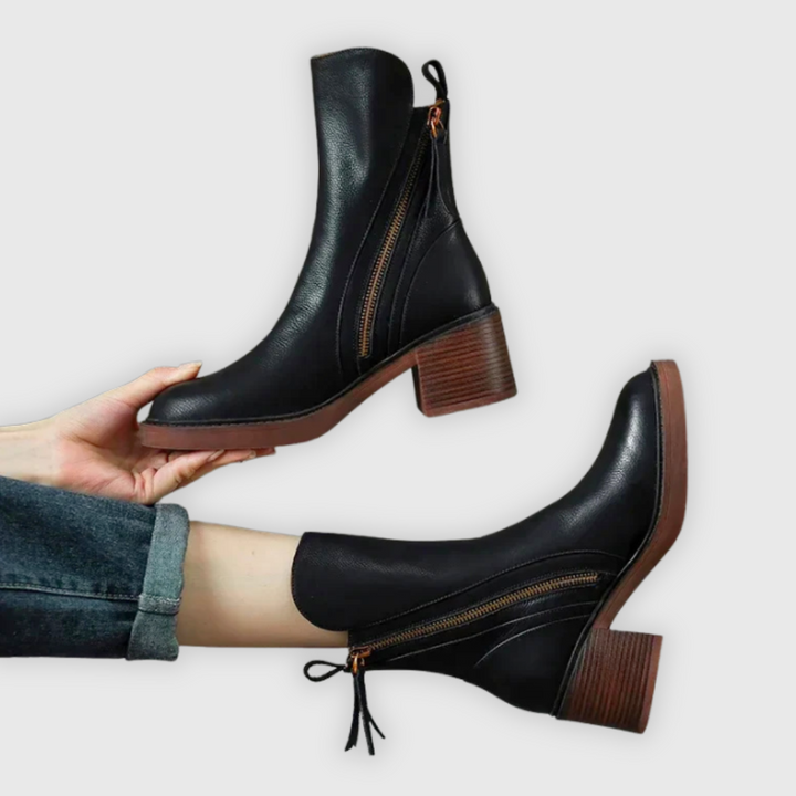 Laurel | Refined Block-Heel Ankle Boots