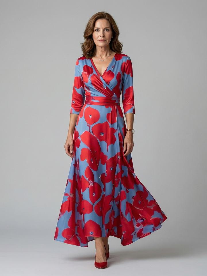 Susanne | Floral Wrap Maxi Dress