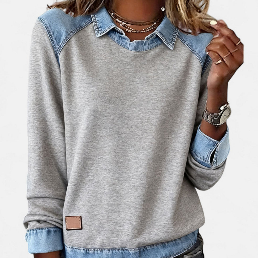 Caitlin | Relaxed Layered-Look Sweater