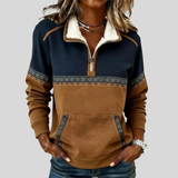 Quinn | Sherpa Collar Half-Zip Pullover