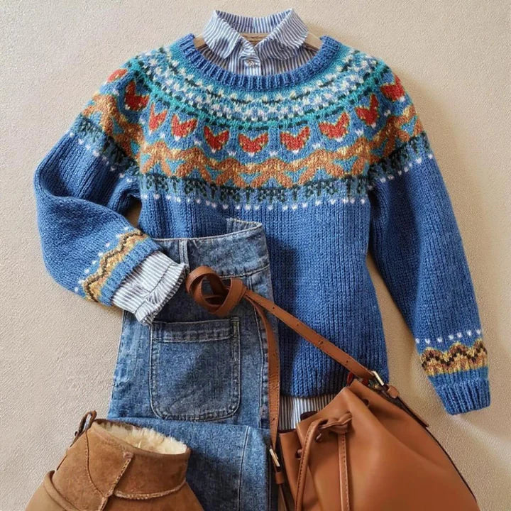 Sigrid | Nordic Patterned Sweater