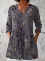 Cora | Floral V-Neck Tunic