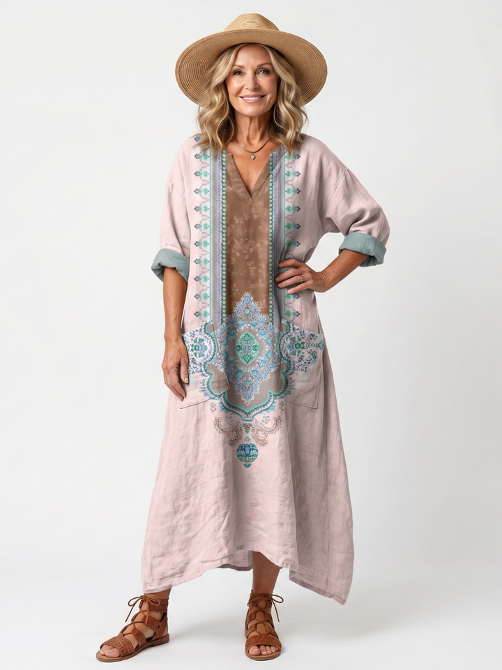 Paloma | Ornate Panel Relaxed Midi Dress
