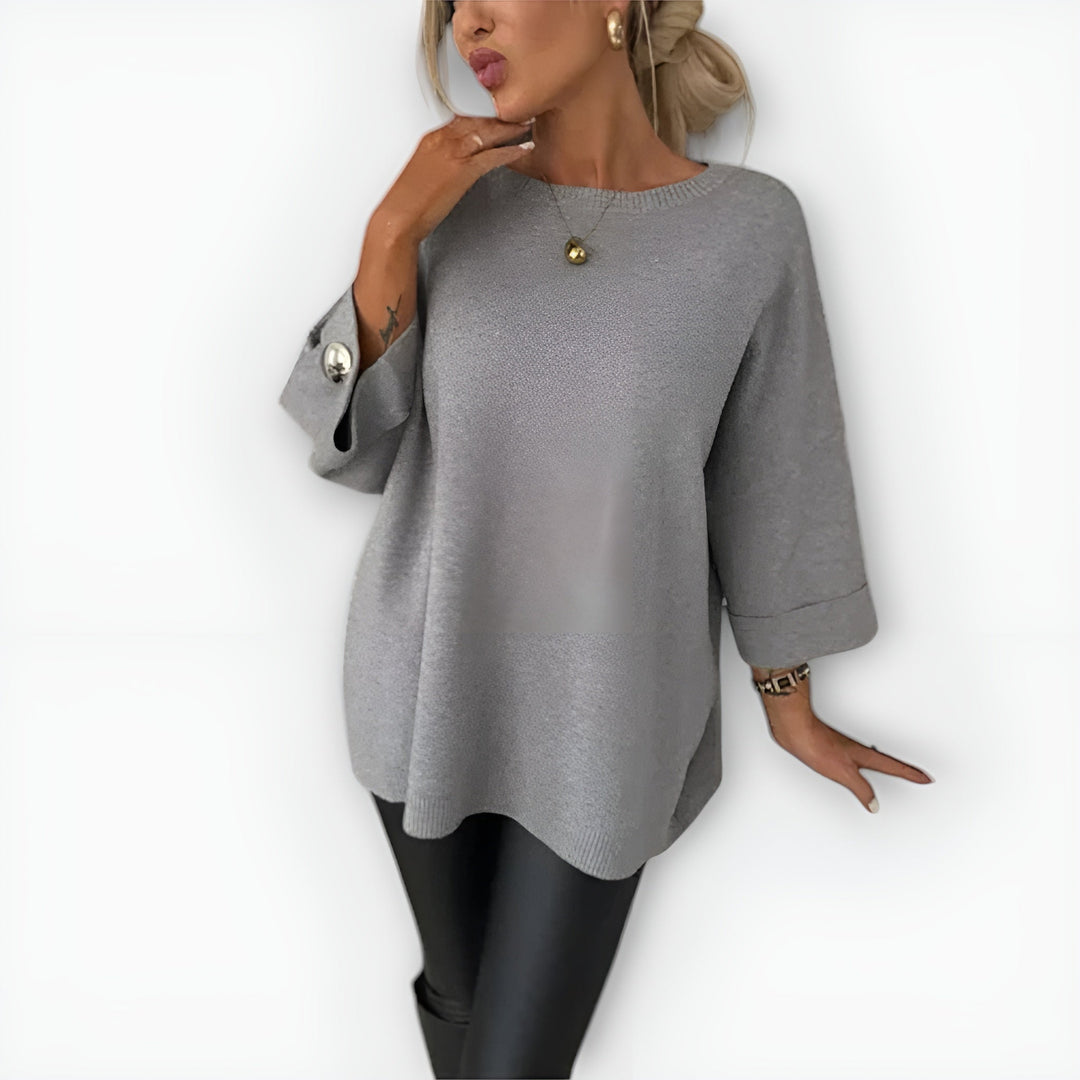 Linette | Relaxed Boat-Neck Sweater