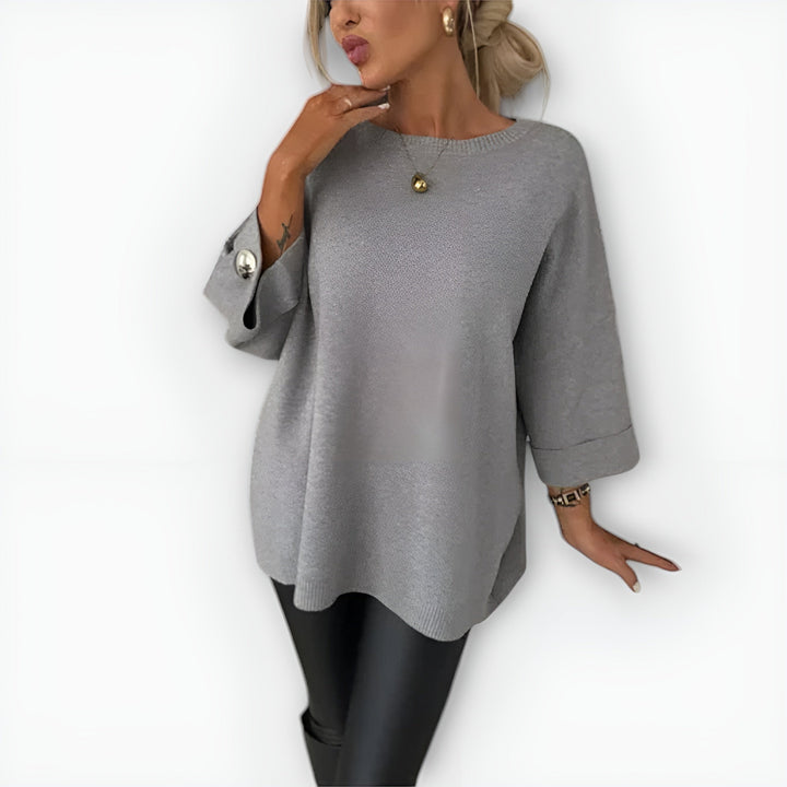 Linette | Relaxed Boat-Neck Sweater