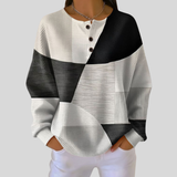 Romy | Waffle-Textured Henley Sweatshirt