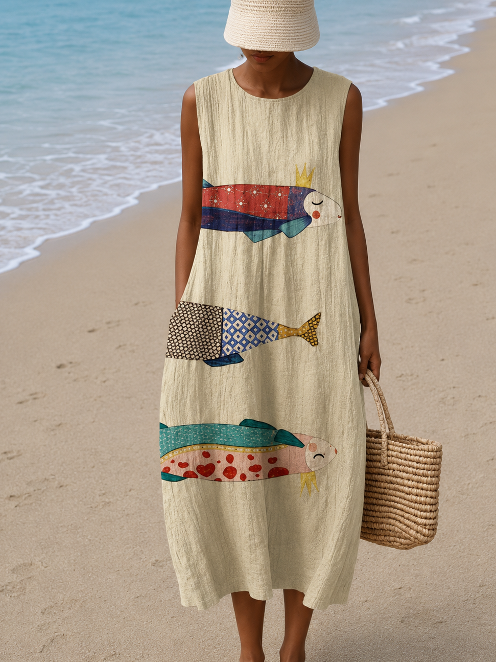 Bettina | Relaxed Artful Midi Dress