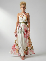 Cressida | Floral Halter Maxi Dress