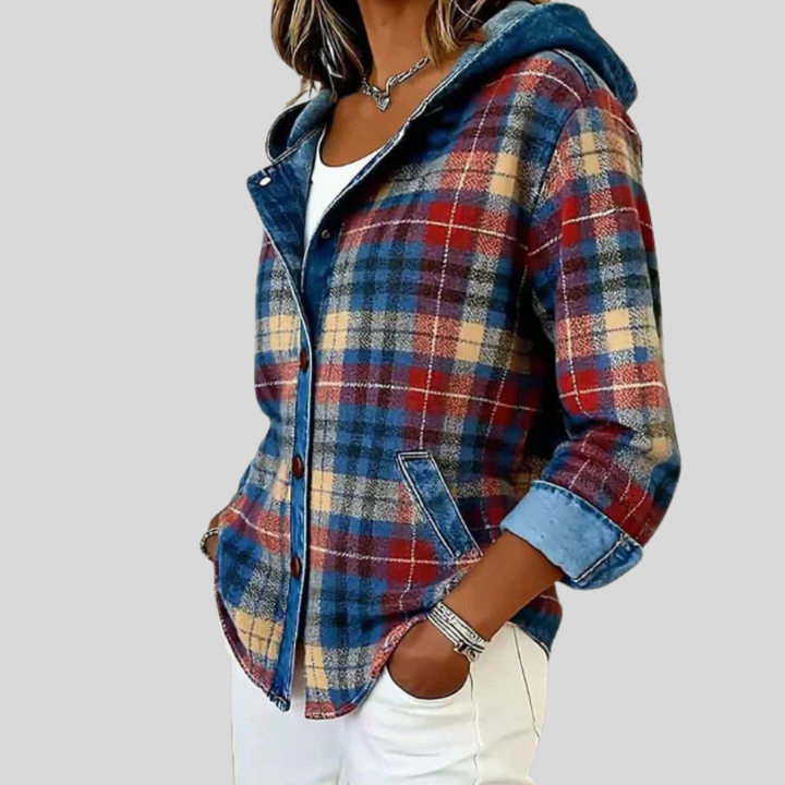 Autumn | Hooded Checked Shacket