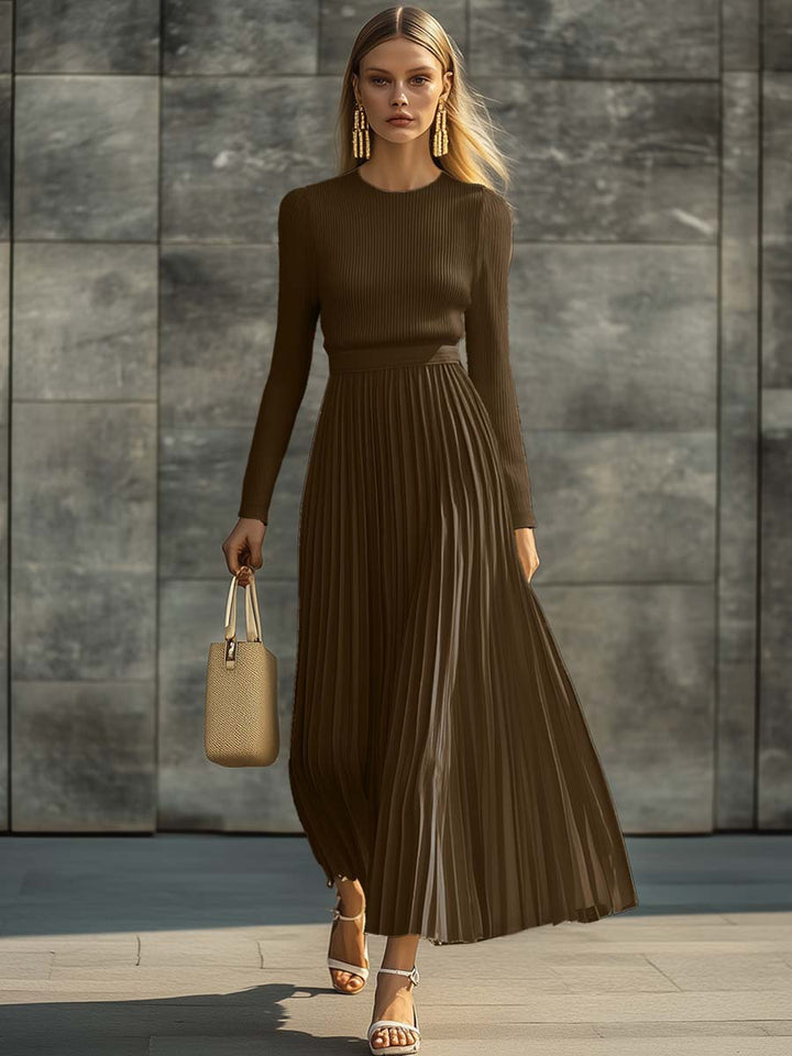 Felicity | Elegant Pleated Maxi Dress