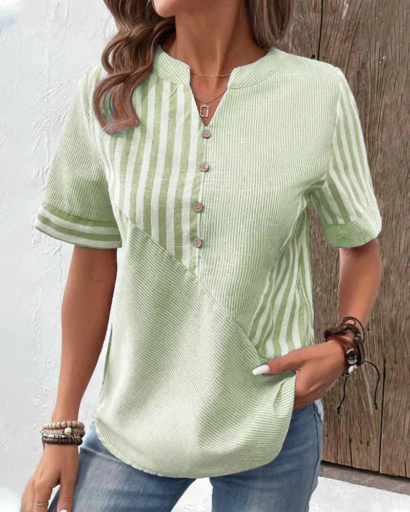 Millicent | Softly Striped Blouse