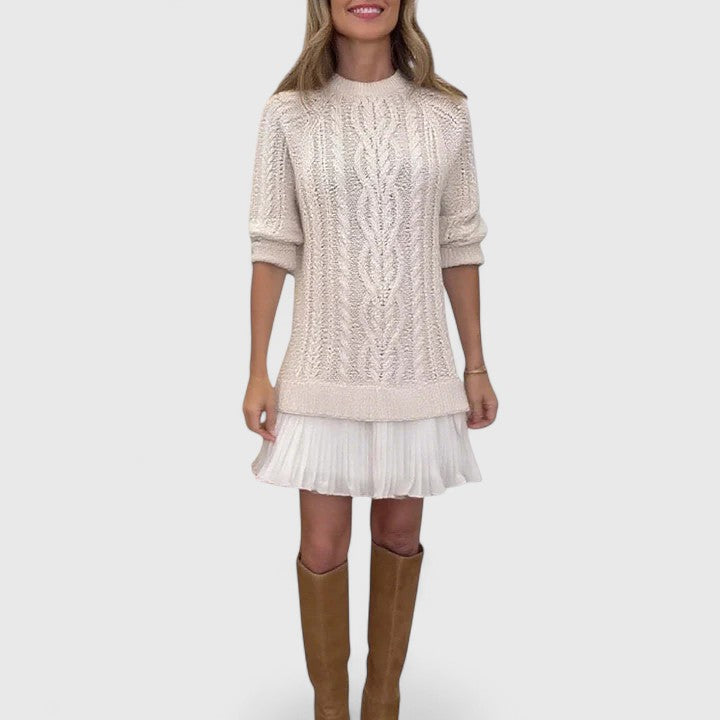Aubrey | Cable-Knit Sweater Dress