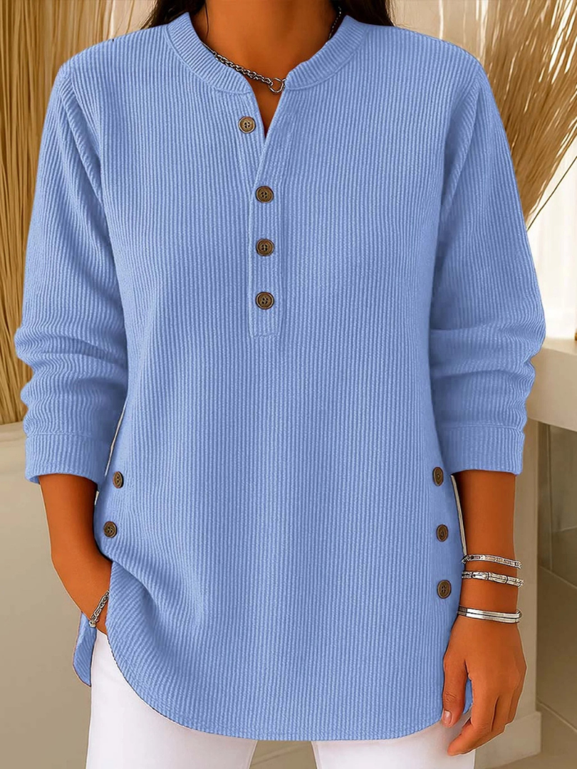 Elin | Ribbed Henley Tunic