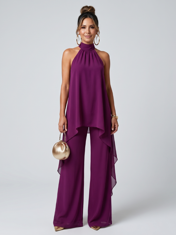 Marlena | Flowing Halterneck Two-Piece Set