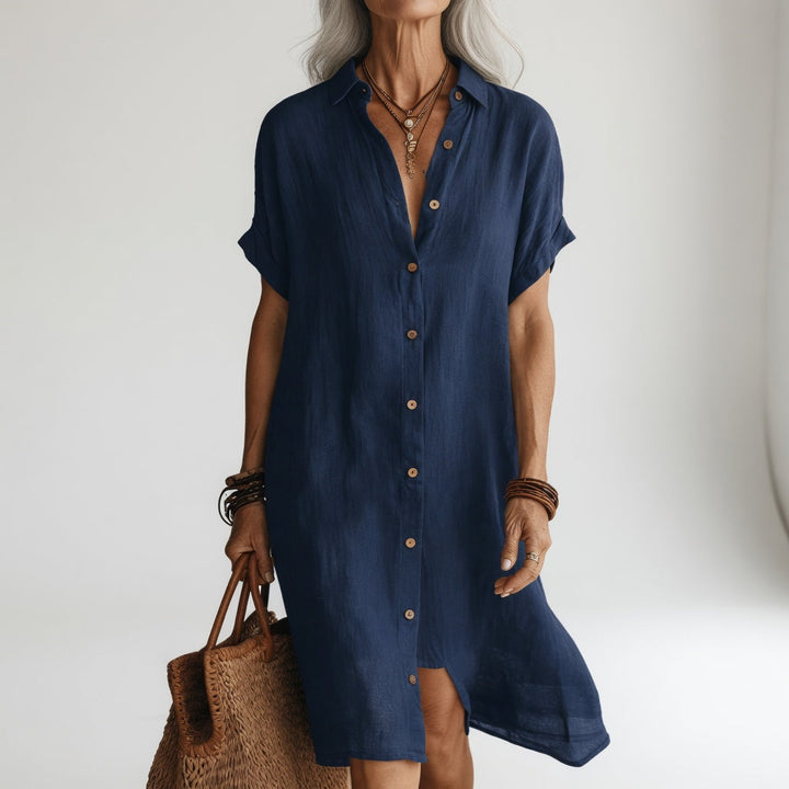 Manon | Relaxed Button-Through Shirt Dress