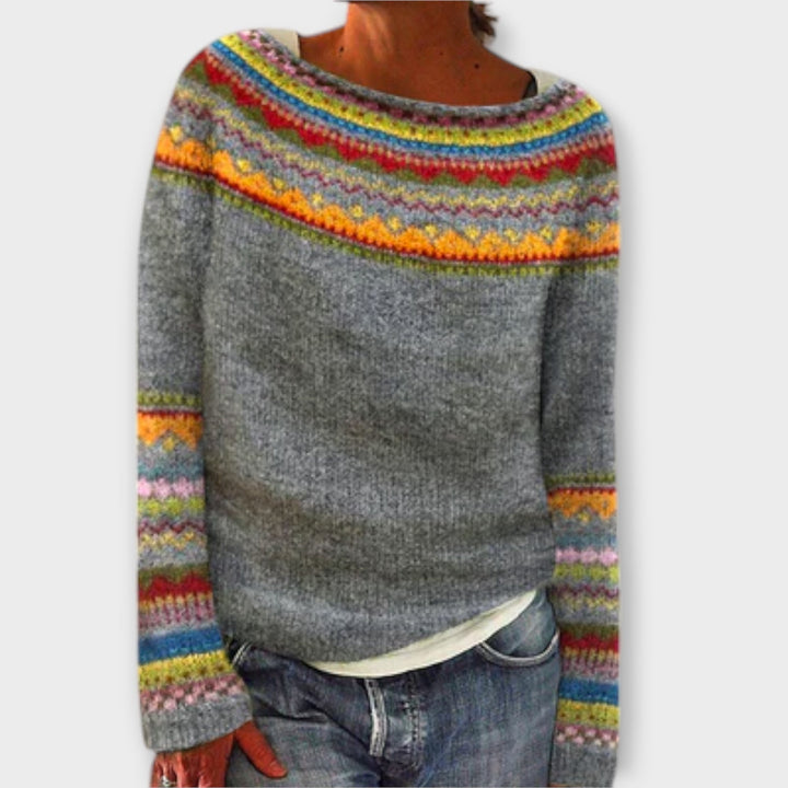 Elke | Nordic-Inspired Patterned Sweater