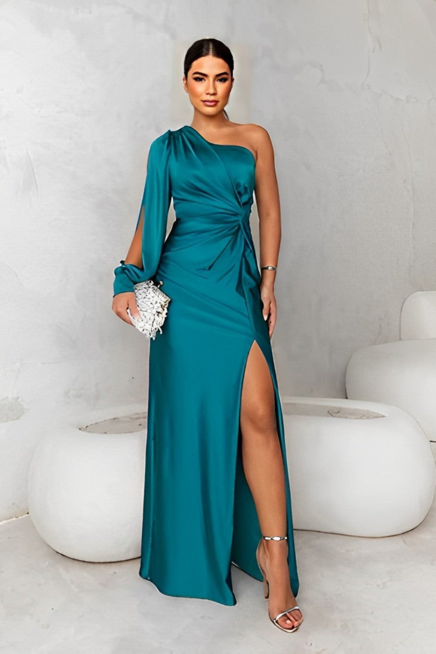 Delphine | One-Shoulder Evening Gown
