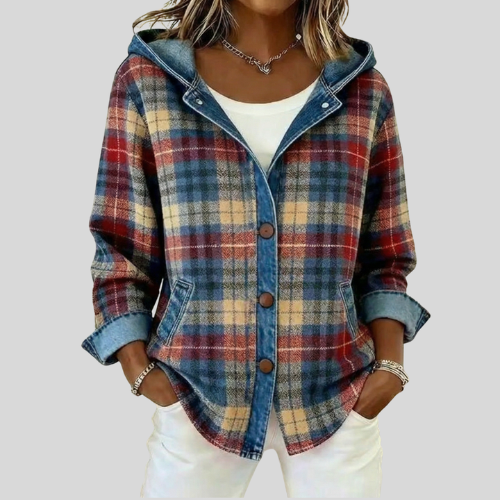 Autumn | Hooded Checked Shacket