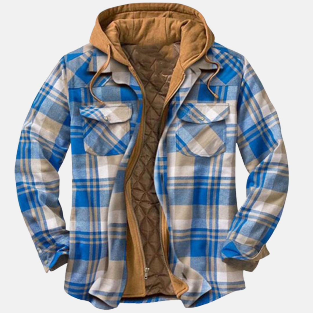 Wesley | Rugged Hooded Check Jacket