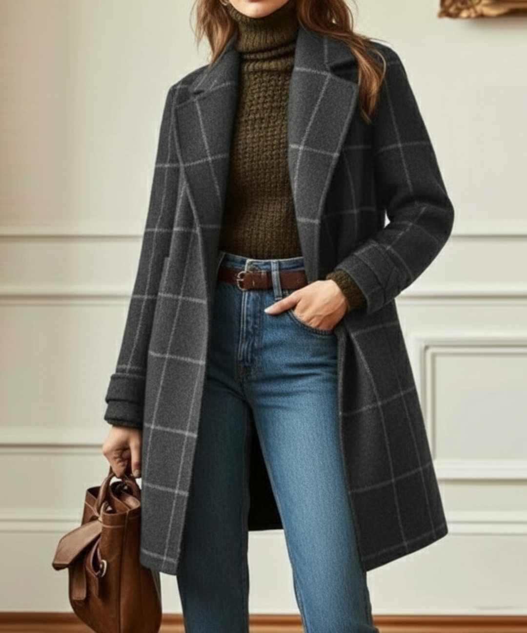 Maura | Checked Tailored Coat