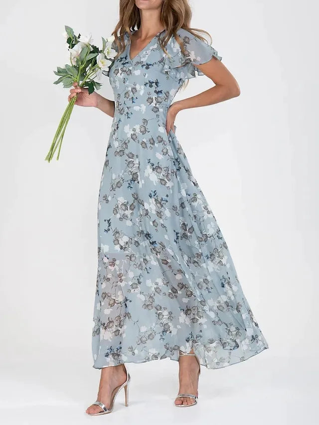 Millicent | Flowing Floral Maxi Dress