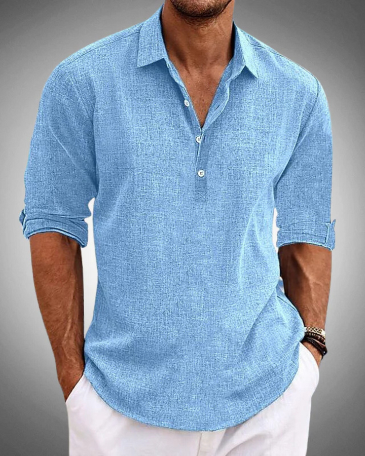 Everly | Relaxed Half-Placket Shirt