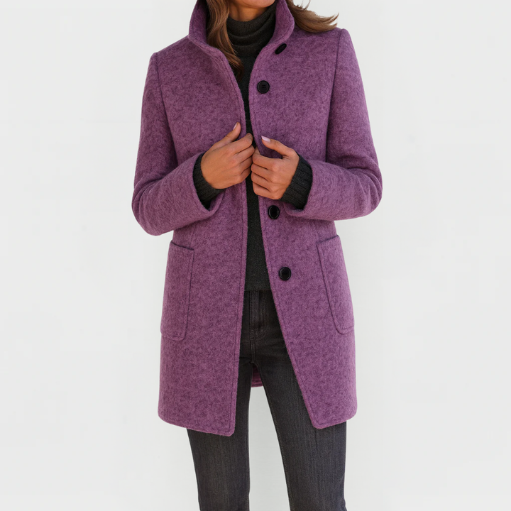 Eliza | Stand-Collar Tailored Coat