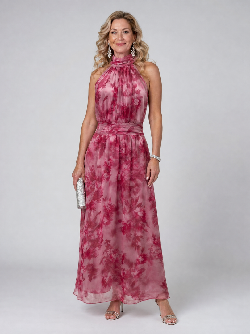 Melody | Flowing Halter Maxi Dress