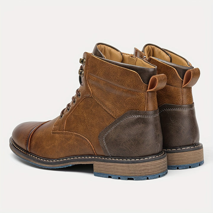 Graham | Cap-Toe Lace-Up Boots