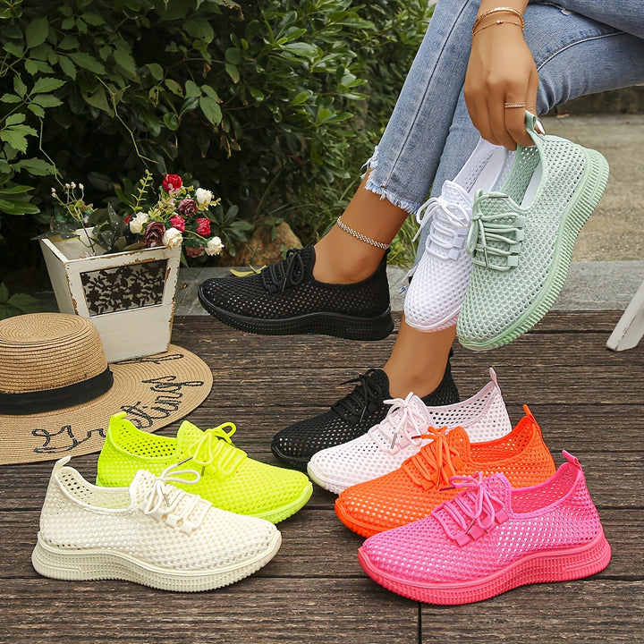 Freya | Breathable Woven Slip-On Sneakers