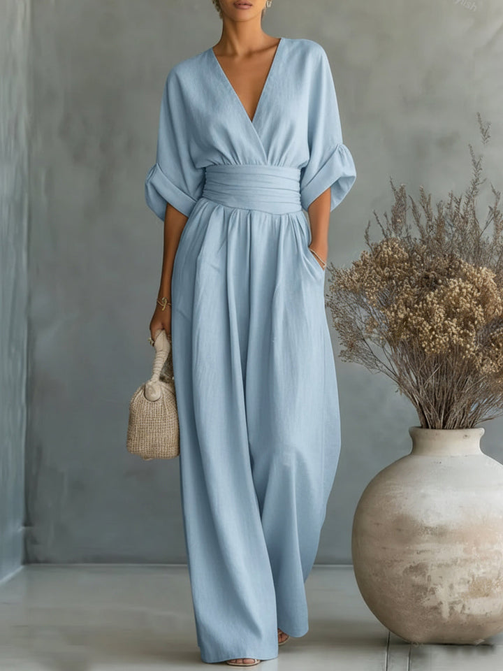 Claire | Elegant Wide-Leg Jumpsuit