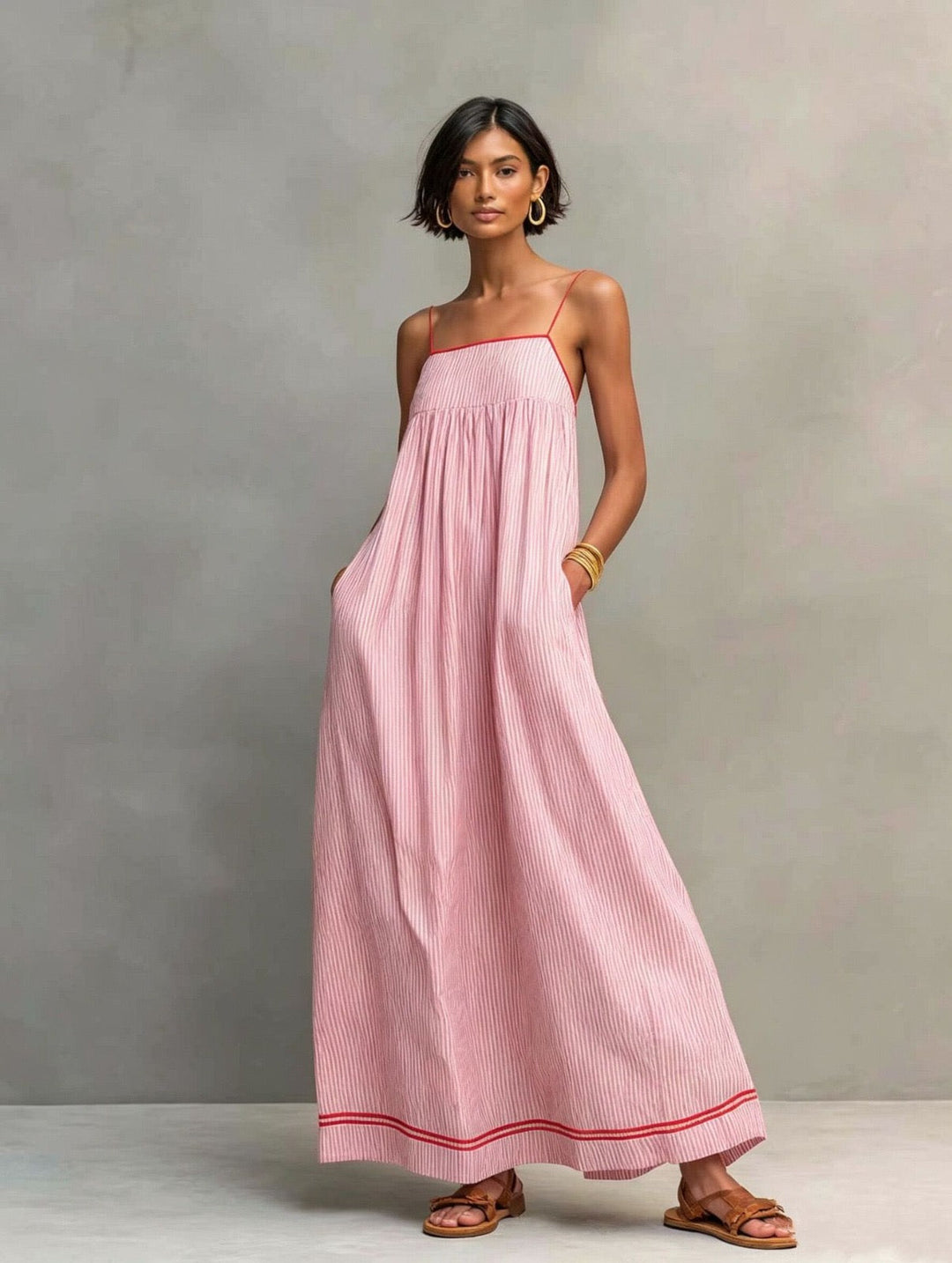 Anwen | Breezy Striped Maxi Dress