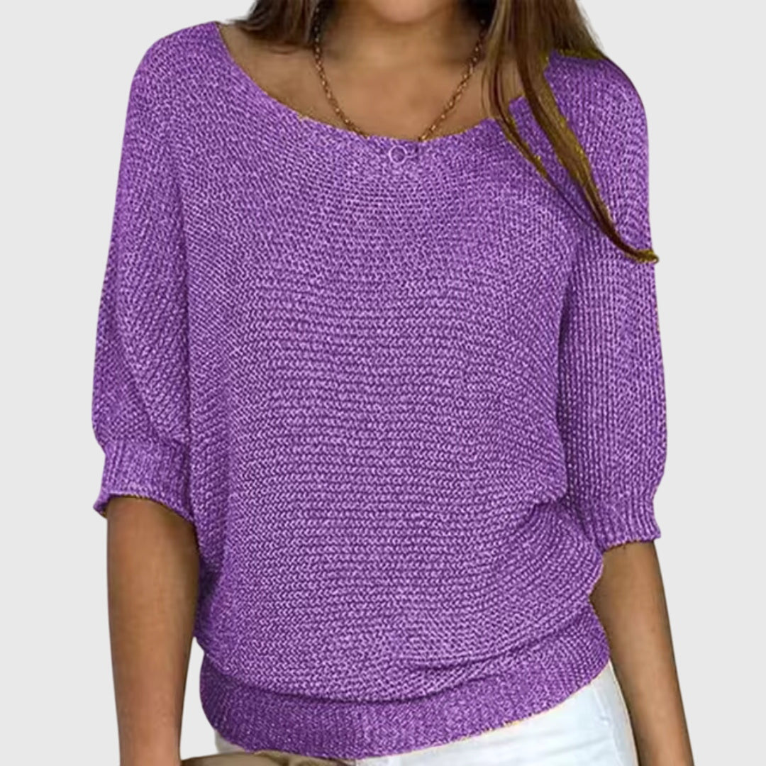 Grace | Relaxed Boat-Neck Sweater