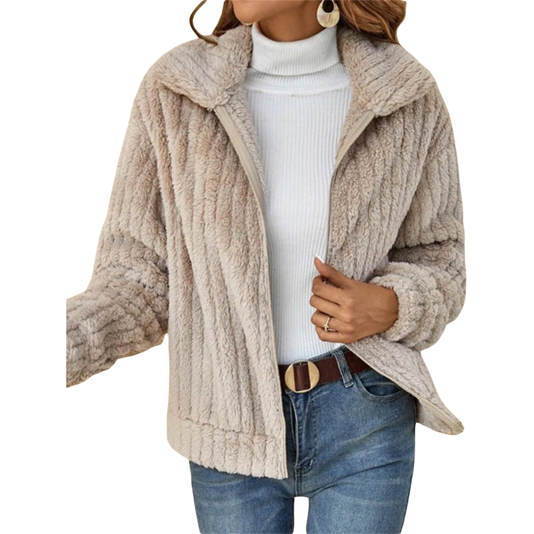 Laurel | Cosy Textured Zip Jacket