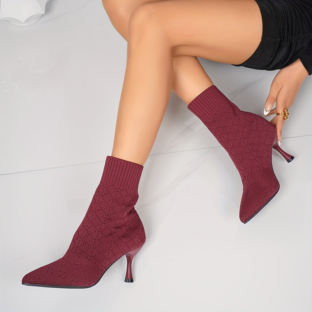 Evangeline | Sleek Pointed Ankle Boots