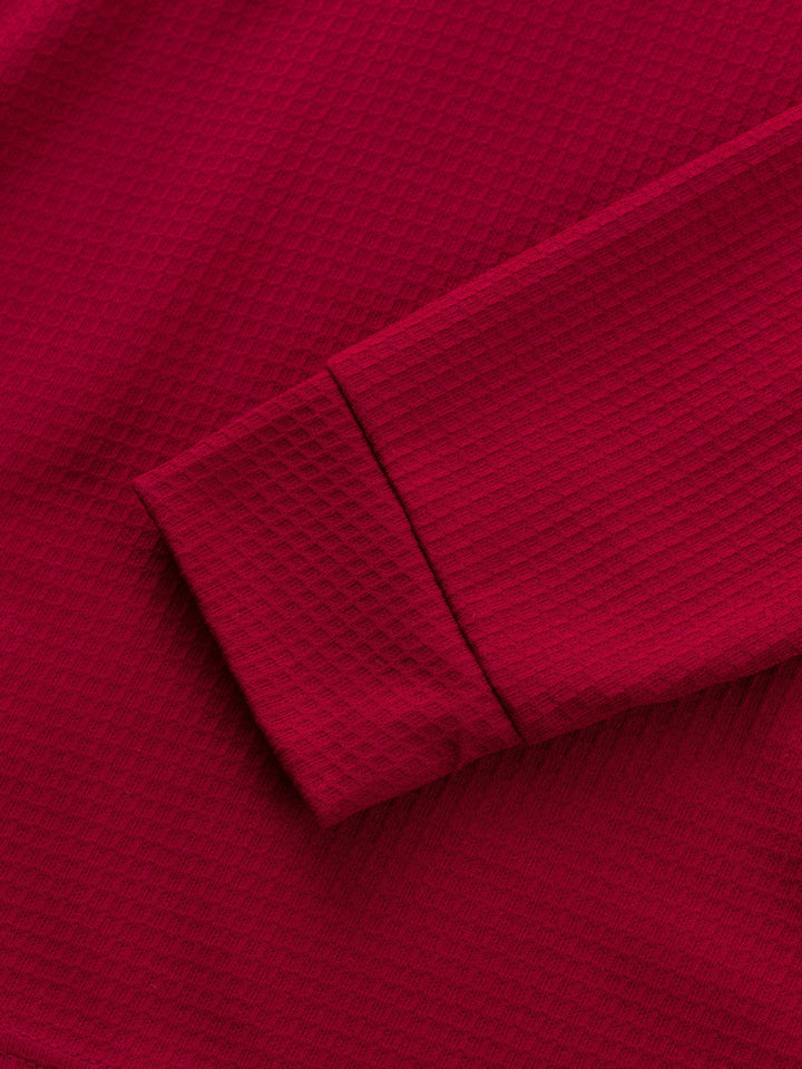 Bryce | Textured Contrast Henley Shirt