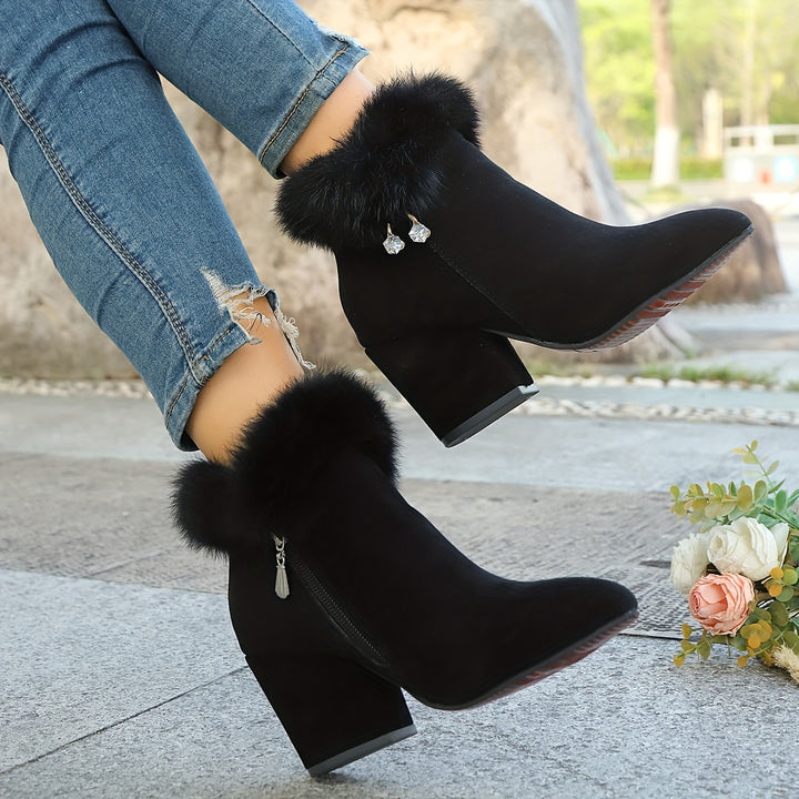 Estelle | Cosy Block Heel Ankle Boots
