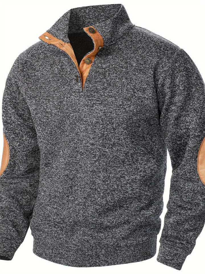 Wesson | Refined Button-Collar Pullover
