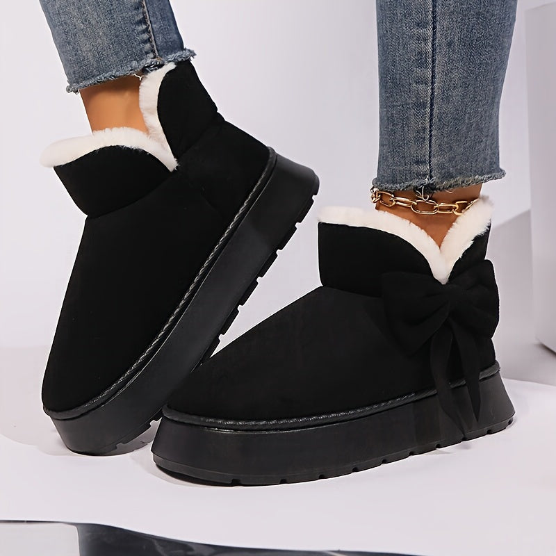 Marnie | Cosy Bow-Detail Ankle Boots