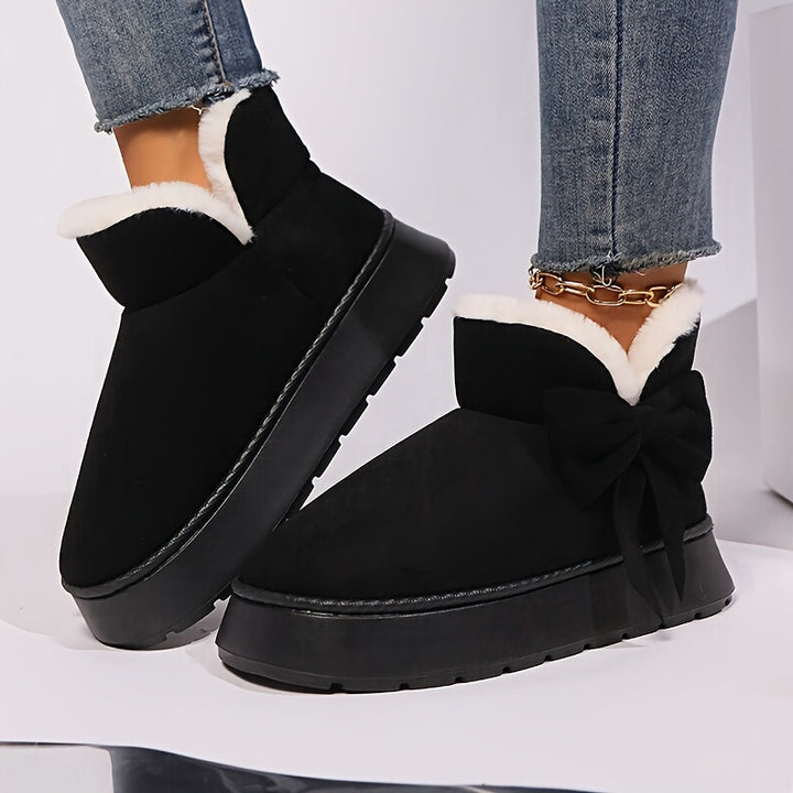 Marnie | Cosy Bow-Detail Ankle Boots
