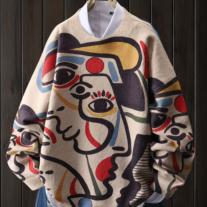 Saskia | Artful Abstract Jumper