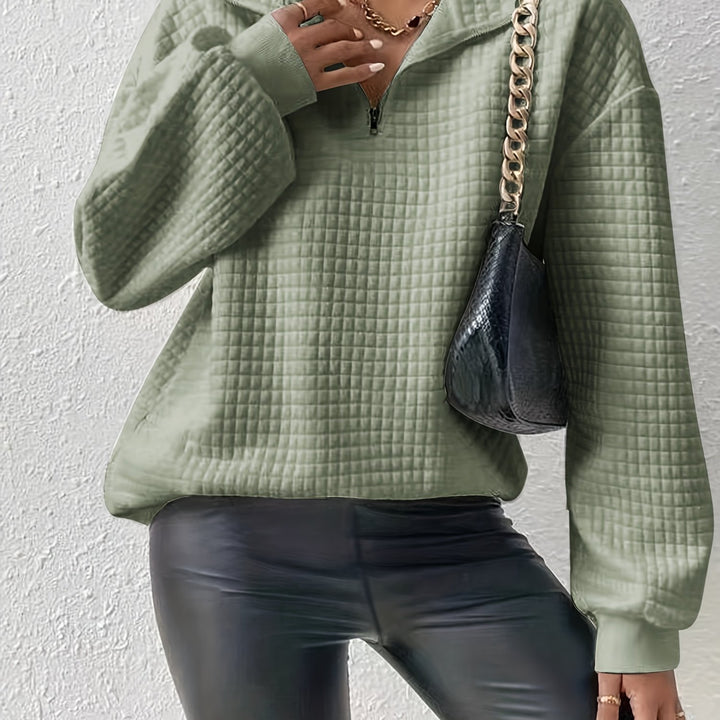 Elspeth | Relaxed Quarter-Zip Sweater