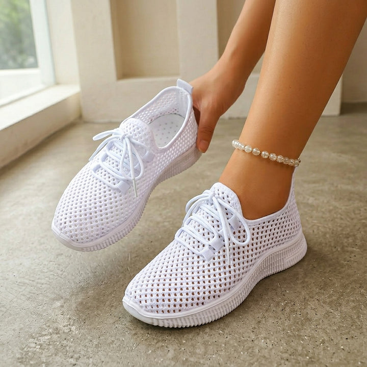 Freya | Breathable Woven Slip-On Sneakers