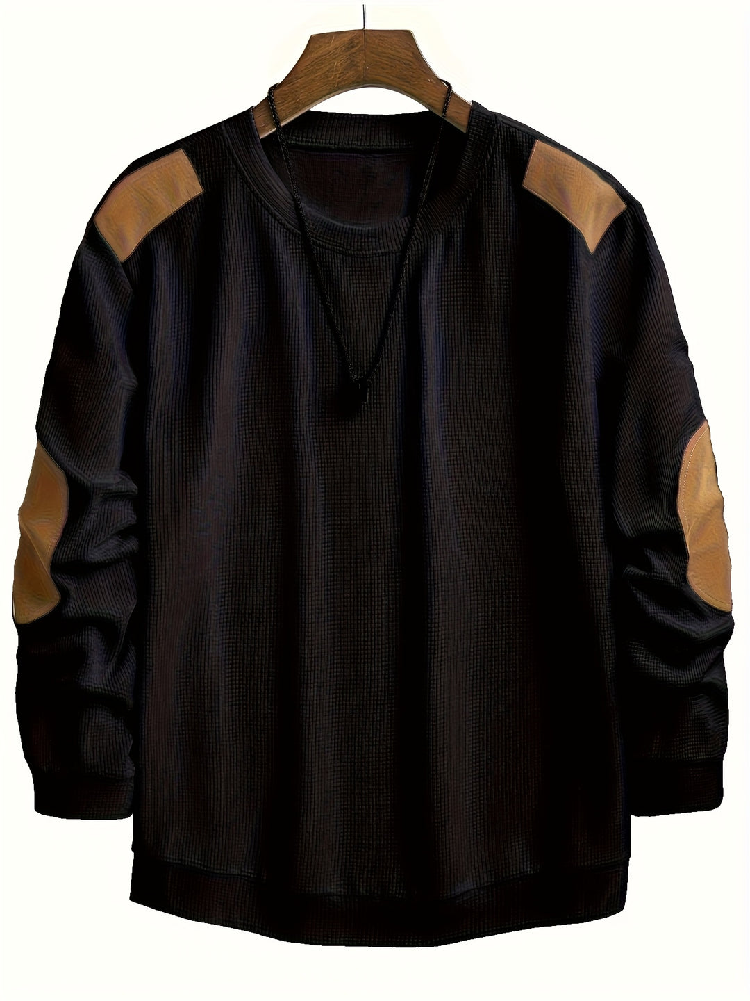 Barnaby | Textured Elbow-Patch Jumper