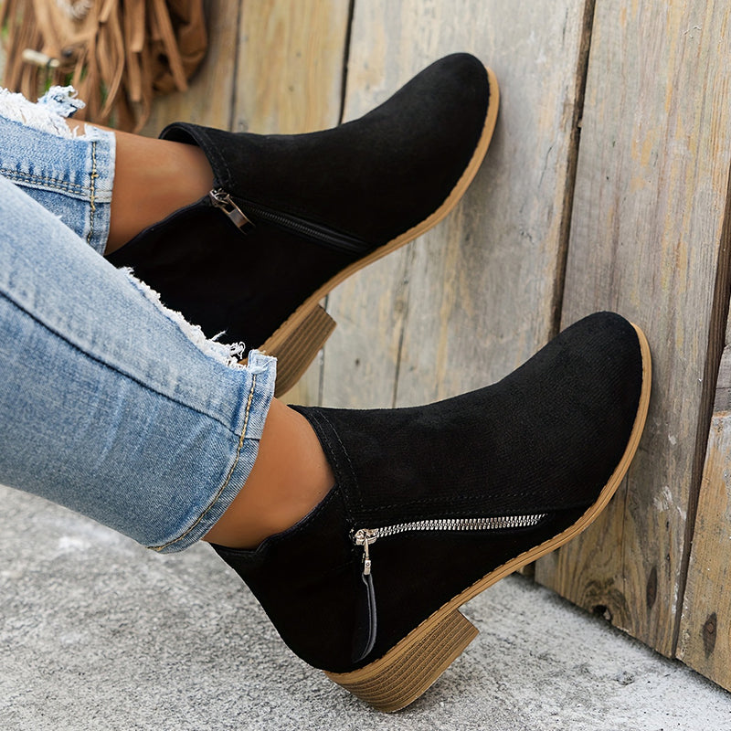 Adeline | Classic Side-Zip Ankle Boots