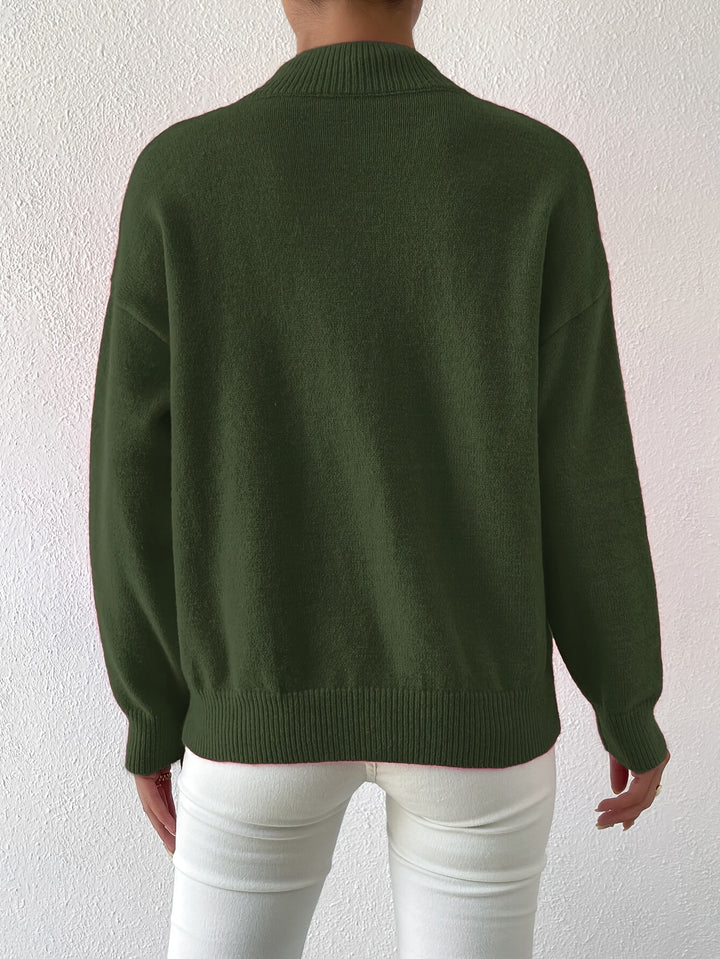 Sloane | Relaxed Mock Neck Jumper